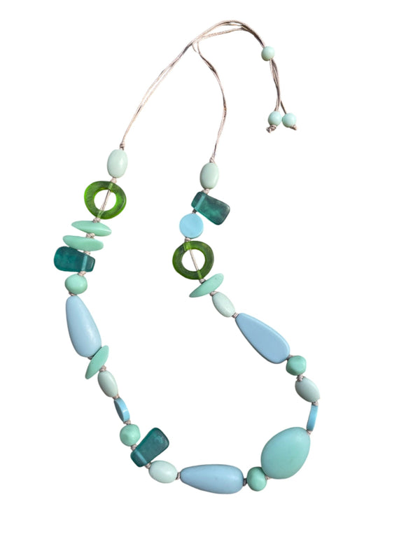 Resin Multi Shape Bead necklace