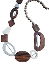 Resin and Timber Bead necklace