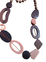 Resin and Timber Bead necklace