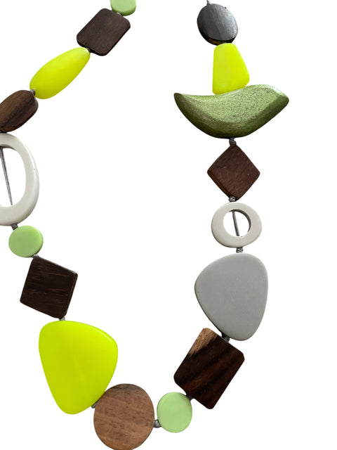 Resin and Timber Bird Necklace