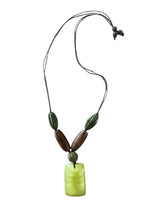 Resin Pendant Necklace Green