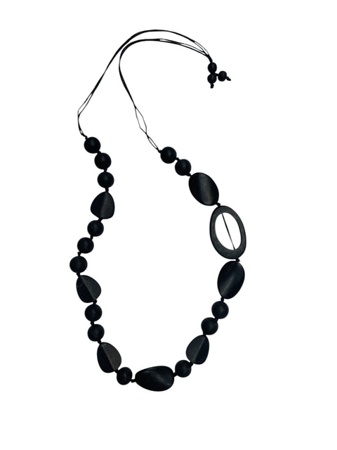 Resin Two Tone Beaded necklace