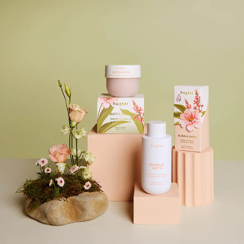 Bubble Bath Boxed - White Florals & French Pear