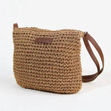 Linda Cross body raffia bag