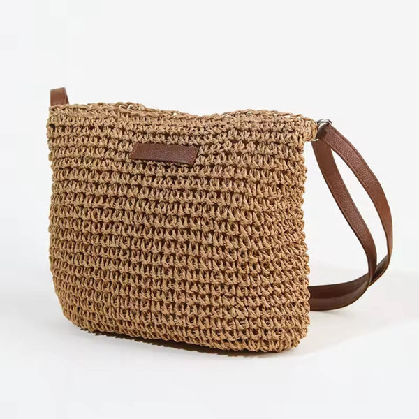 Linda Cross body raffia bag