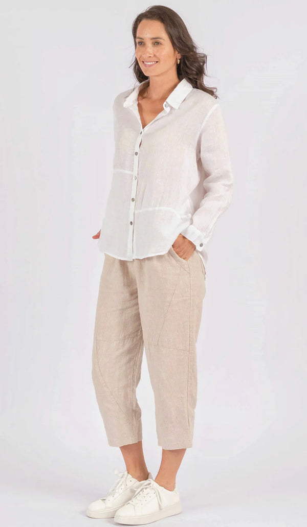 Milla linen shirt white