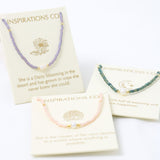 Inspiration Necklace Olive, Gold and Pearl