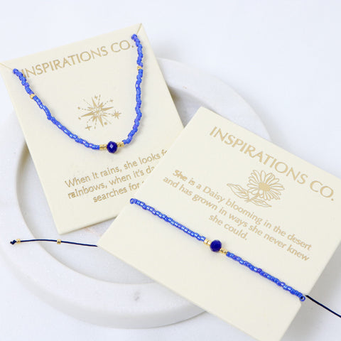 LOVE LUNAMEI-Inspiration Bracelet Royal Blue and Gold