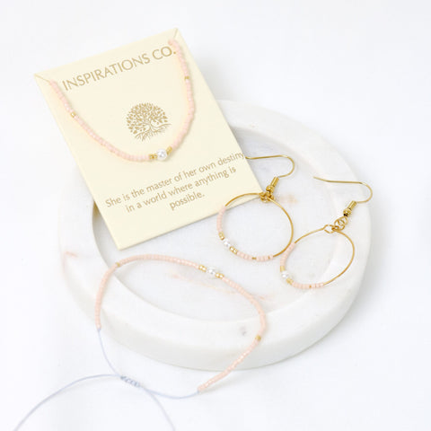 LOVE LUNAMEI-Inspiration Bracelet Pink and Gold