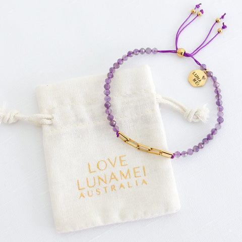 Amethyst Mei Bracelet