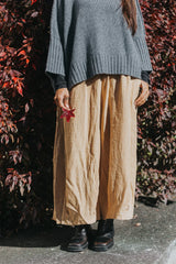Eadie Linen Pants in Fine Houndstooth