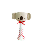 Alimrose Baby Koala Stick Rattle-Red Spot