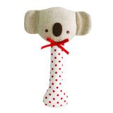 Alimrose Baby Koala Stick Rattle-Red Spot