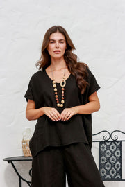 The Italian Cartel -Iris Top Black