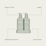 Compact bathroom duo wash  lotion  Ivory Bloom