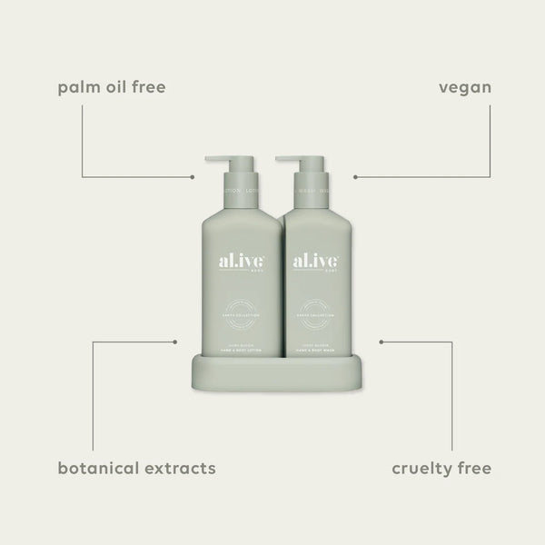 Compact bathroom duo wash  lotion  Ivory Bloom