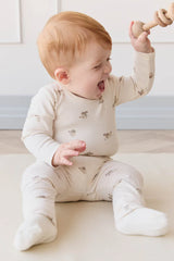 Jamie Kay- Organic Cotton Fernley Bodysuit - Sasha Puppy Tofu