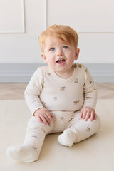 Jamie Kay- Organic Cotton Fernley Bodysuit - Sasha Puppy Tofu