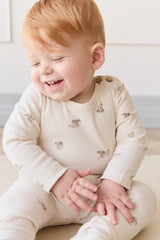 Jamie Kay- Organic Cotton Fernley Bodysuit - Sasha Puppy Tofu