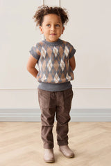 Jamie Kay- Marcus Knit Vest - Marcus Jacquard Arctic