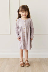 Jamie Kay-Organic Cotton Poppy Dress - Lulu Bloom Iris