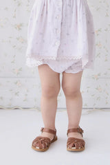 Jamie Kay- Organic Cotton Muslin Frill Bloomer - Meredith Violet