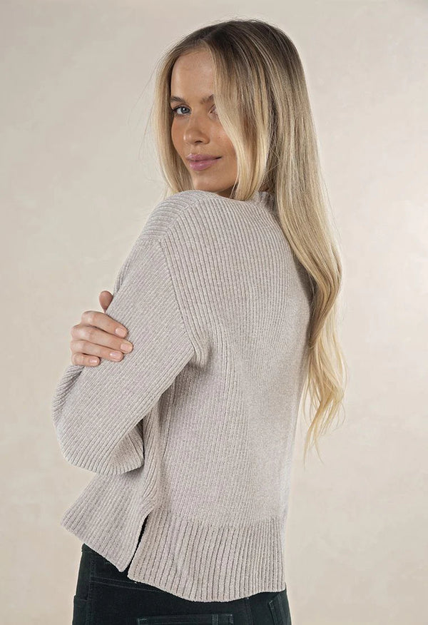 Chenille Jumper Light Grey