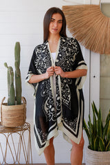 Isabella Boho Ebony Kimono