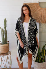 Isabella Boho Ebony Kimono