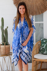 Indigo Palm Kimono