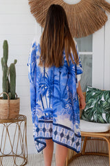 Indigo Palm Kimono