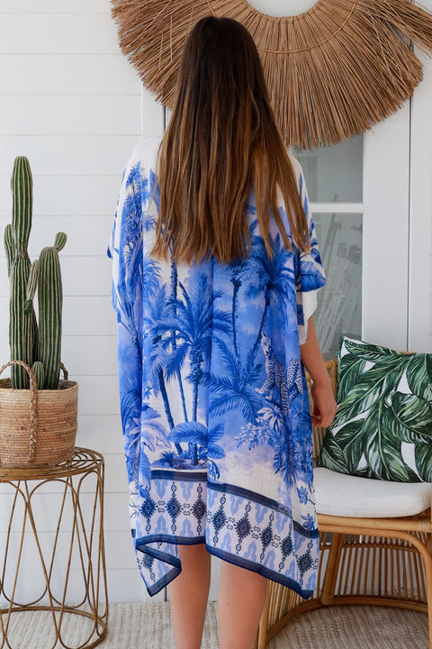 Indigo Palm Kimono