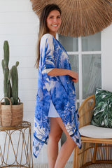 Indigo Palm Kimono