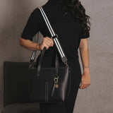 Black Caviar Designs- Tara Black 3 Piece Handbag Set