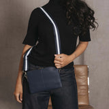 Black Caviar Design KIARA CROSSBODY/CLUTCH- NAVY