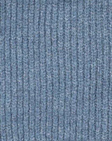 Blue Marl Knitted Hooded Jacket