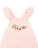POPPY HAND EMB. ORGANIC KNIT BODYSUIT