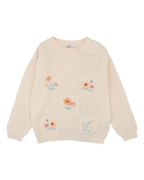 Fern Hand Embroidered Knitted Jumper