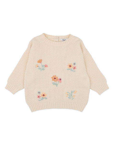 Fern Hand Embroidered Knitted Jumper