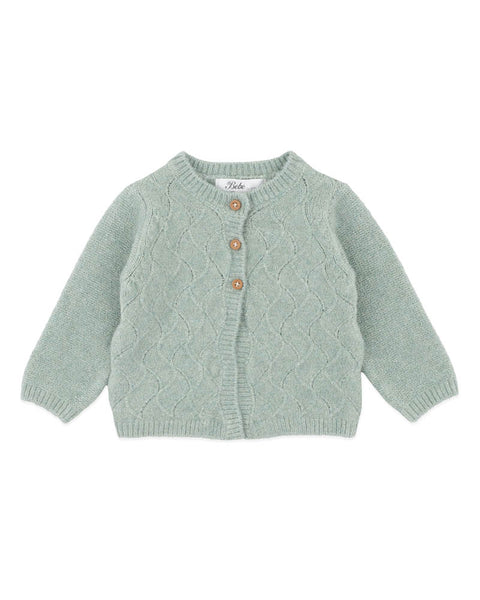 Sage Pointelle Cardigan