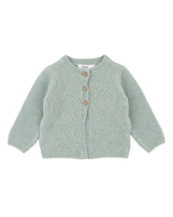 Sage Pointelle Cardigan