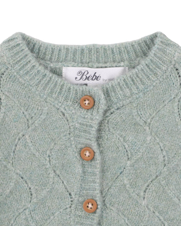 Sage Pointelle Cardigan