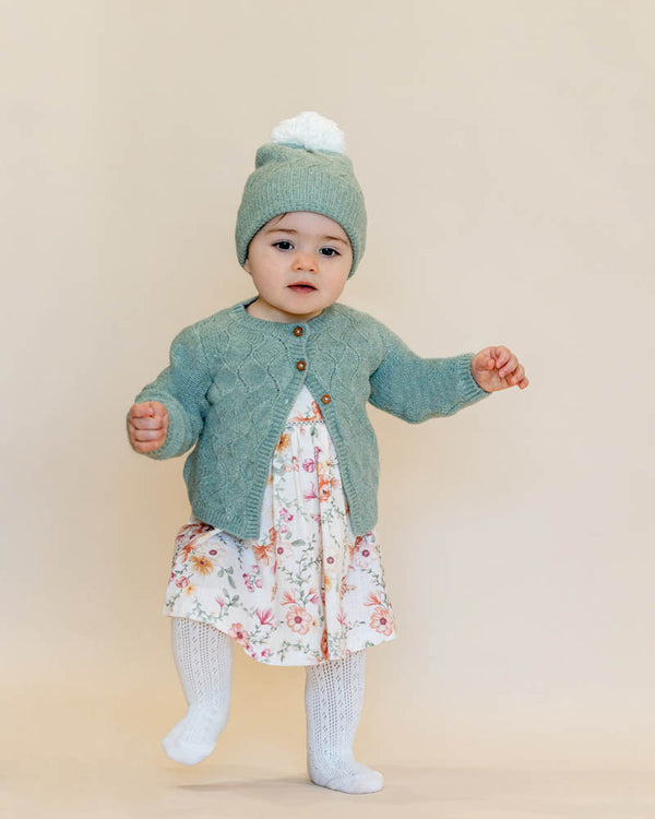 Sage Pointelle Cardigan