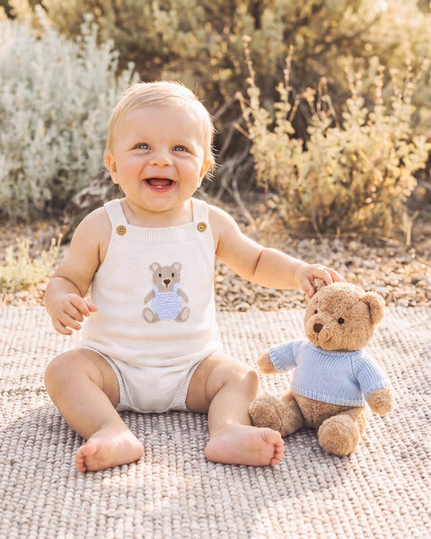 BRADY ORGANIC KNITTED BEAR BODYSUIT