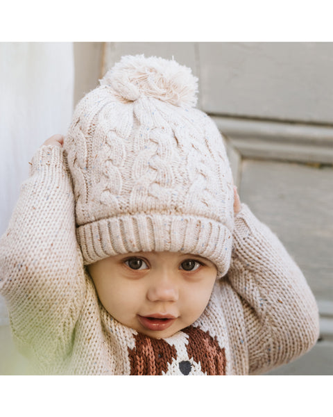 Bebe -AUSTIN SPECKLE KNITTED BEANIE