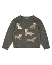 Bebe-AUSTIN DOGS KNITTED JUMPER-3-5 Years