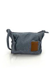 Corduroy Crossbody Bag -Blue