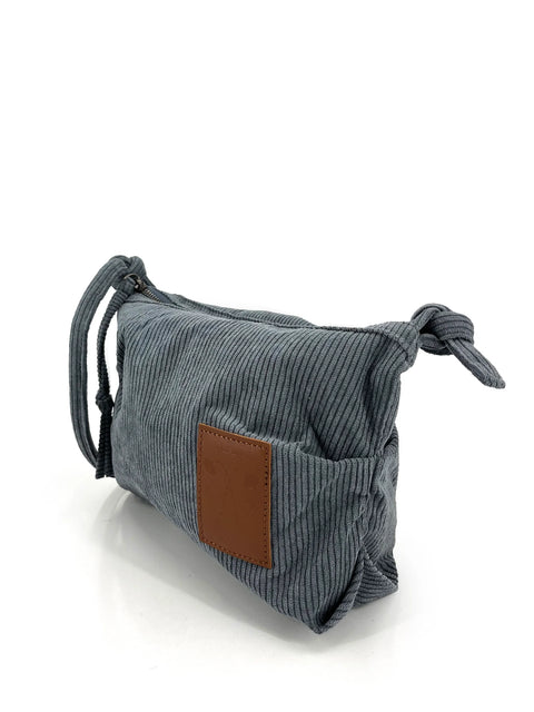 Corduroy Crossbody Bag -Blue