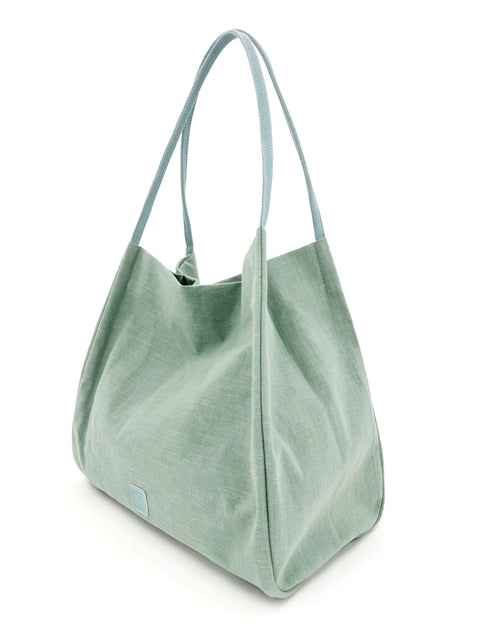 Land and Sea Tote Bag - Mint Blue