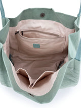 Land and Sea Tote Bag - Mint Blue